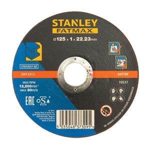 Disc taiere metal STANLEY Fatmax STA32637-QZ, 125 x 22.2 x 1 mm Disc taiere metal STANLEY Fatmax STA32637-QZ, 125 x 22.2 x 1 mm