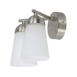 Aplica GOODHOME Dudhon, 2 x 4.2W, IP44, alb-argintiu Aplica GOODHOME Dudhon, 2 x 4.2W, IP44, alb-argintiu