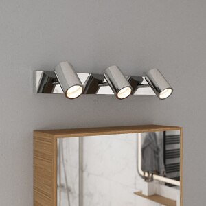 Spot GOODHOME Tellot, 3 x 5W, IP44, argintiu Spot GOODHOME Tellot, 3 x 5W, IP44, argintiu
