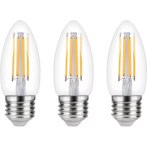 Set 3 becuri LED C35 DIALL, E27, 3.4W, 470lm, 4000K, lumina neutra Set 3 becuri LED C35 DIALL, E27, 3.4W, 470lm, 4000K, lumina neutra