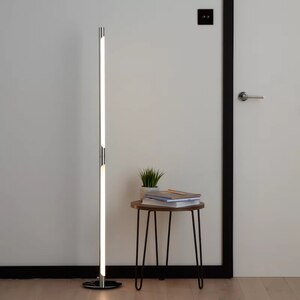 Lampadar LED Eucrite GOODHOME, 136 cm, 26W, 1900lm, IP20, 3000K, argintiu Lampadar LED Eucrite GOODHOME, 136 cm, 26W, 1900lm, IP20, 3000K, argintiu