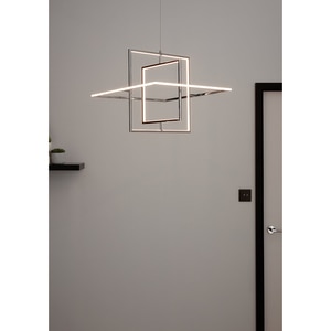 Pendul GOODHOME Kohmani, 30W, LED, argintiu Pendul GOODHOME Kohmani, 30W, LED, argintiu
