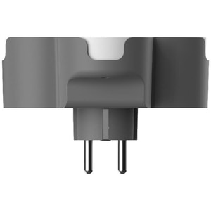 Adaptor priza Jacobsen, 3 prize, 16A, alb-gri Adaptor priza Jacobsen, 3 prize, 16A, alb-gri