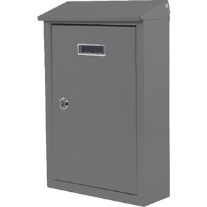 Cutie posta SMITH AND LOCKE, Inchidere cheie, 90 x 238 x 355mm, gri Cutie posta SMITH AND LOCKE, Inchidere cheie, 90 x 238 x 355mm, gri