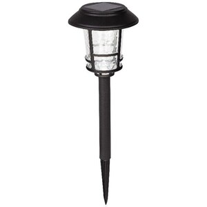 Lampa solara LED, 5000K, plastic, negru Lampa solara LED, 5000K, plastic, negru