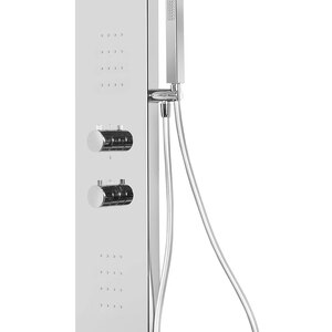 Panel de dus GOODHOME Abala, termostat, hidromasaj, crom Panel de dus GOODHOME Abala, termostat, hidromasaj, crom