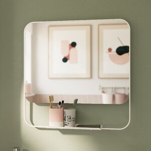 Oglinda baie GOODHOME Maza, 60.5 x 10 x 60.5 cm, alb Oglinda baie GOODHOME Maza, 60.5 x 10 x 60.5 cm, alb