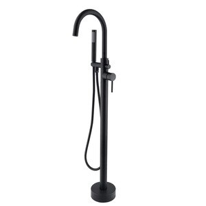 Baterie cada freestanding Axys Seel, alama, negru Baterie cada freestanding Axys Seel, alama, negru