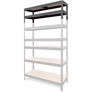 Extensie raft atelier GOODHOME Rivet, otel, 46 x 40 x 127 cm, negru Extensie raft atelier GOODHOME Rivet, otel, 46 x 40 x 127 cm, negru