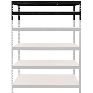 Extensie raft atelier GOODHOME Rivet, otel, 60 x 46 x 165 cm, negru Extensie raft atelier GOODHOME Rivet, otel, 60 x 46 x 165 cm, negru