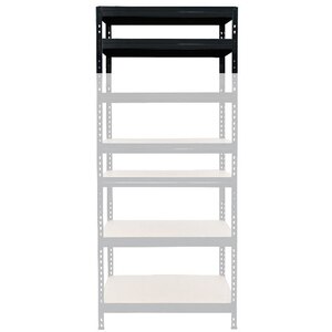 Extensie raft atelier GOODHOME Rivet, otel, 46 x 40 x 97 cm, negru Extensie raft atelier GOODHOME Rivet, otel, 46 x 40 x 97 cm, negru