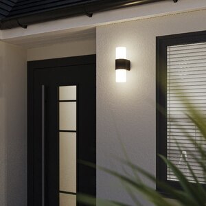 Aplica de exterior LED GOODHOME Hurston 101236442, 12W, 1000lm, negru Aplica de exterior LED GOODHOME Hurston 101236442, 12W, 1000lm, negru