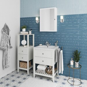 Masca lavoar GoodHome Perma, 60 x 45 x 80.6 cm, alb Masca lavoar GoodHome Perma, 60 x 45 x 80.6 cm, alb