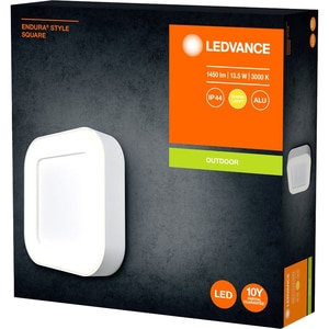 Aplica perete LEDVANCE Endura Style Square, 13.5W, 600lm, IP44, alb Aplica perete LEDVANCE Endura Style Square, 13.5W, 600lm, IP44, alb
