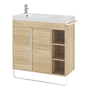 Masca lavoar GoodHome Maza, MDF, 85 x 36 x 82 cm, natur Masca lavoar GoodHome Maza, MDF, 85 x 36 x 82 cm, natur