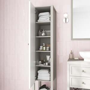 Coloana baie cu oglinda GoodHome Perma, 40 x 36 x 185 cm, gri Coloana baie cu oglinda GoodHome Perma, 40 x 36 x 185 cm, gri