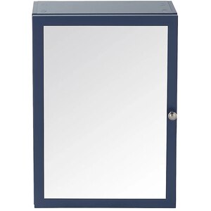 Dulap baie cu oglinda GOODHOME, 50 x 15 x 70 cm, albastru Dulap baie cu oglinda GOODHOME, 50 x 15 x 70 cm, albastru