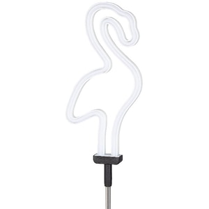 Lampa solara LED, flamingo, roz neon Lampa solara LED, flamingo, roz neon