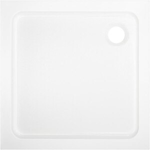 Cadita dus Dommel, patrata, ABS si acril, 80 x 80 x 15 cm, alb Cadita dus Dommel, patrata, ABS si acril, 80 x 80 x 15 cm, alb