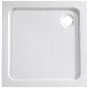 Cadita dus Dommel, patrata, ABS si acril, 80 x 80 x 15 cm, alb Cadita dus Dommel, patrata, ABS si acril, 80 x 80 x 15 cm, alb