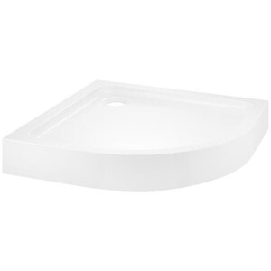 Cadita dus Dommel, semirotunda, ABS si acril, 80 x 80 x 15 cm, alb Cadita dus Dommel, semirotunda, ABS si acril, 80 x 80 x 15 cm, alb