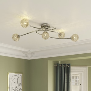 Spot 5 becuri GOODHOME Phaidros, 25W, G9, argintiu Spot 5 becuri GOODHOME Phaidros, 25W, G9, argintiu