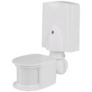 Lampa LED de exterior GOODHOME Merritt, senzor, IP44, alb Lampa LED de exterior GOODHOME Merritt, senzor, IP44, alb