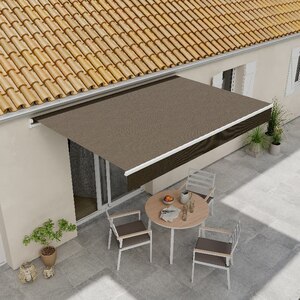 Copertina retractabila BLOOMA, aluminiu, 250 x 200 cm, maro taupe Copertina retractabila BLOOMA, aluminiu, 250 x 200 cm, maro taupe