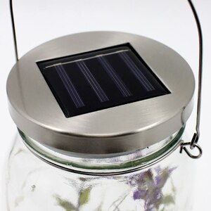 Lampa solara, LED, 3000K, tip borcan, transparent Lampa solara, LED, 3000K, tip borcan, transparent