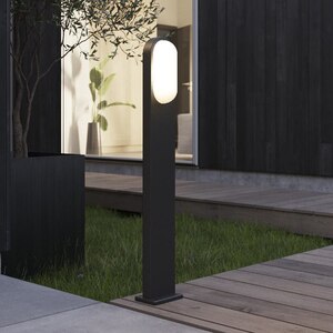 Stalp iluminat exterior LED 101287904, 14W, 90cm, negru Stalp iluminat exterior LED 101287904, 14W, 90cm, negru