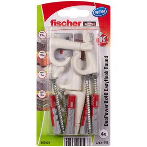 Set dibluri FISCHER DuoPower, 8 x 40mm, 4 bucati Set dibluri FISCHER DuoPower, 8 x 40mm, 4 bucati
