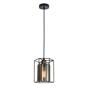 Lampa suspendata, neagra, 40W, 1 bec Kalula Lampa suspendata, neagra, 40W, 1 bec Kalula