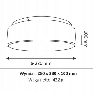 Plafoniera LED Rene 317452, 15W, alb Plafoniera LED Rene 317452, 15W, alb