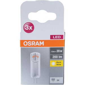 Bec LED OSRAM 4058075450011, G4, 1.8W, 200lm, lumina calda Bec LED OSRAM 4058075450011, G4, 1.8W, 200lm, lumina calda