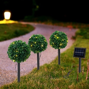 Set 3 lampi solare copac, 0.1 W, 10 lumeni, IP44, 2500K, verde Set 3 lampi solare copac, 0.1 W, 10 lumeni, IP44, 2500K, verde