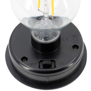 Felinar de masa solar, 0.06 W, 5 lumeni, IP44, 3000K, metal, negru Felinar de masa solar, 0.06 W, 5 lumeni, IP44, 3000K, metal, negru