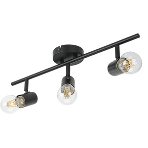 Spot LED Ghlin GOODHOME, 3 becuri E27, 8.6W, negru Spot LED Ghlin GOODHOME, 3 becuri E27, 8.6W, negru