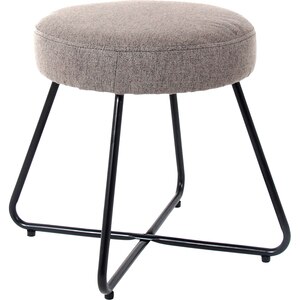 Taburet Turio, 40 x 48 cm, panza, gri Taburet Turio, 40 x 48 cm, panza, gri