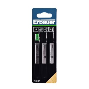 Lame fierastrau Erbauer T101BF, pentru lemn tare, 3-30 mm, 3 buc Lame fierastrau Erbauer T101BF, pentru lemn tare, 3-30 mm, 3 buc
