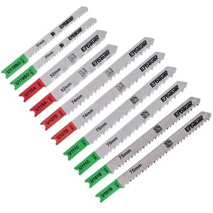 Panza fierastrau Erbauer, pentru lemn, fixare U, set 10 buc Panza fierastrau Erbauer, pentru lemn, fixare U, set 10 buc