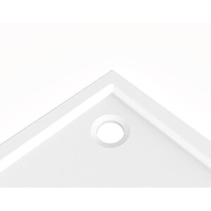 Cadita dus GOODHOME Vorma, patrata, ABS si acril, 80 x 80 x 4 cm, alb Cadita dus GOODHOME Vorma, patrata, ABS si acril, 80 x 80 x 4 cm, alb