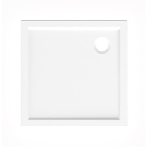 Cadita dus GOODHOME Vorma, patrata, ABS si acril, 80 x 80 x 4 cm, alb Cadita dus GOODHOME Vorma, patrata, ABS si acril, 80 x 80 x 4 cm, alb