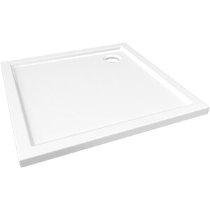 Cadita dus GOODHOME Vorma, patrata, ABS si acril, 90 x 90 x 4 cm, alb Cadita dus GOODHOME Vorma, patrata, ABS si acril, 90 x 90 x 4 cm, alb