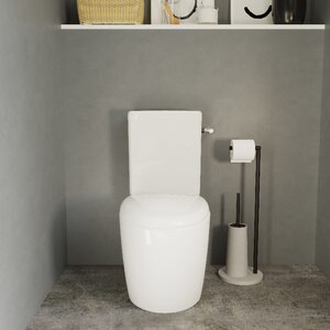 Set vas WC GOODHOME Kentia, ceramica, rezervor 8L, capac SoftClose, alb Set vas WC GOODHOME Kentia, ceramica, rezervor 8L, capac SoftClose, alb