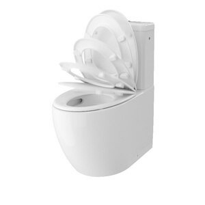 Set vas WC GOODHOME Kentia, ceramica, rezervor 8L, capac SoftClose, alb Set vas WC GOODHOME Kentia, ceramica, rezervor 8L, capac SoftClose, alb
