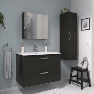 Masca lavoar Aruna, 80 x 45 x 55 cm, gri Masca lavoar Aruna, 80 x 45 x 55 cm, gri