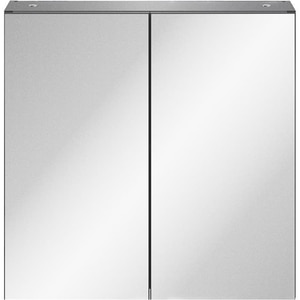 Dulap baie cu oglinda Aruna, 55 x 15 x 54 cm, gri inchis Dulap baie cu oglinda Aruna, 55 x 15 x 54 cm, gri inchis