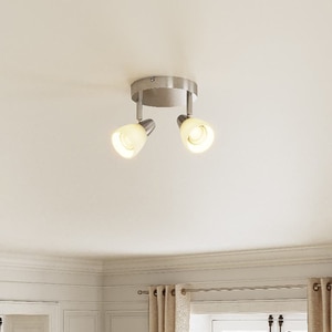 Spot dublu GOODHOME Aphaea, 10W, E14, argintiu Spot dublu GOODHOME Aphaea, 10W, E14, argintiu