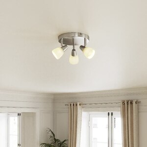 Spot triplu GOODHOME Aphaea, 10W, E14, argintiu Spot triplu GOODHOME Aphaea, 10W, E14, argintiu
