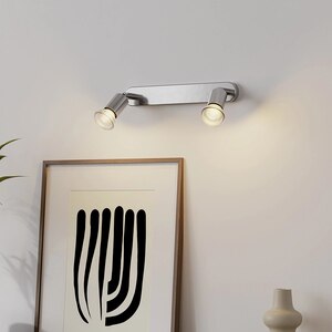 Spot LED Sasa, 2 becuri GU10, 10W, crom Spot LED Sasa, 2 becuri GU10, 10W, crom